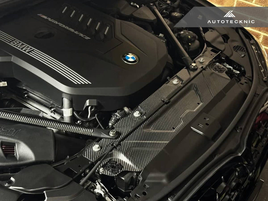 AutoTecknic Dry Carbon Fiber Cooling Shroud - BMW G22/ G26 4-Series