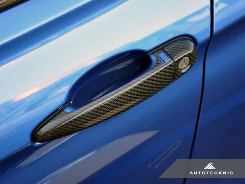 AutoTecknic Dry Carbon Fiber Door Handle Trims - BMW F80 M3 | F82/ F83 M4