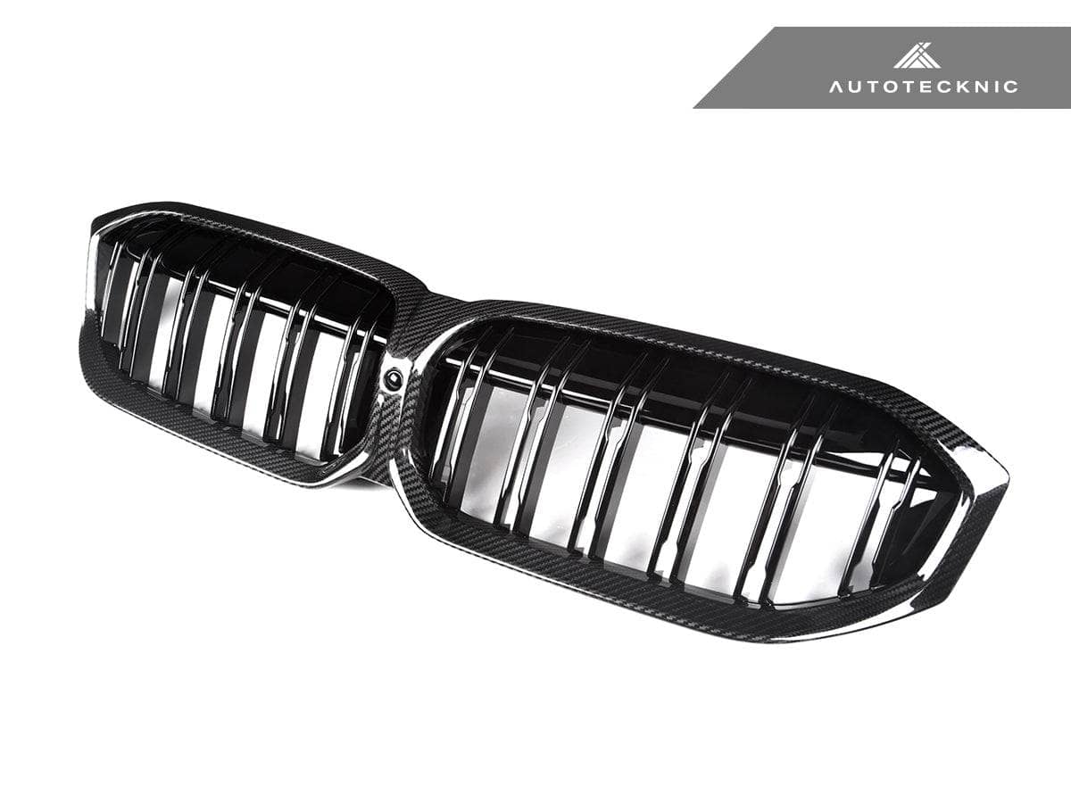 AutoTecknic Dry Carbon Fiber Dual-Slat Front Grille - BMW G20 3-Series LCI