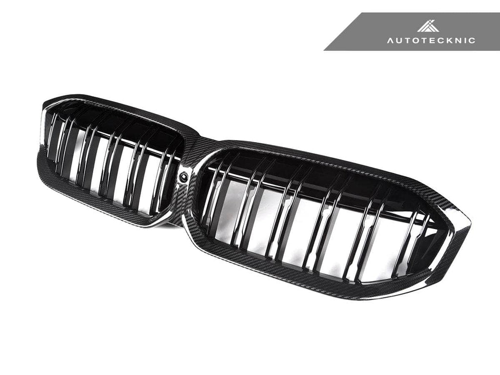 AutoTecknic Dry Carbon Fiber Dual-Slat Front Grille - BMW G20 3-Series LCI