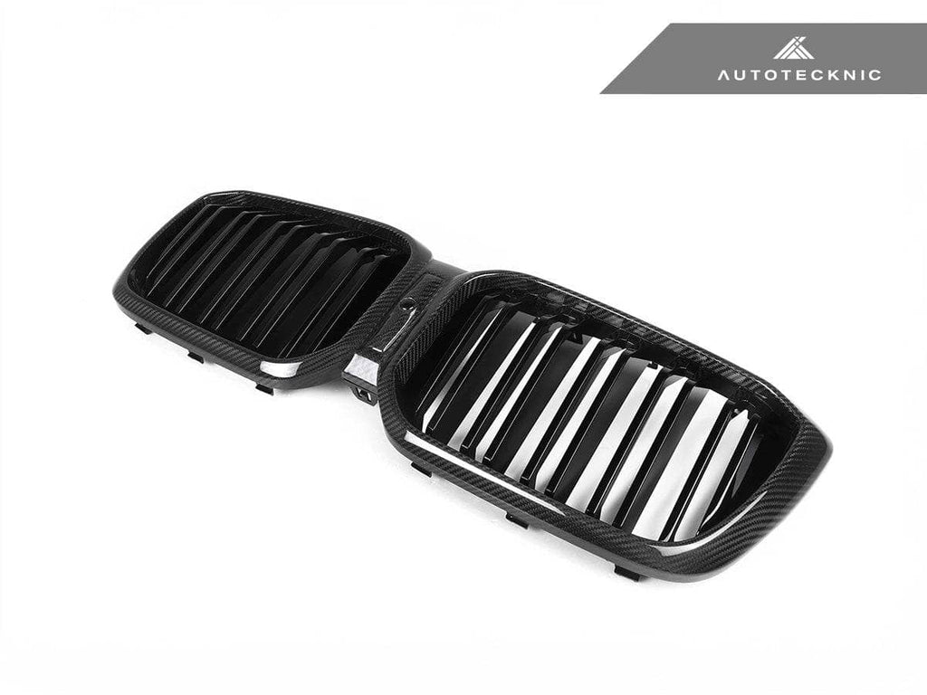 AutoTecknic Dry Carbon Fiber Dual-Slats Front Grille Set - BMW F97 X3M LCI | F98 X4M LCI