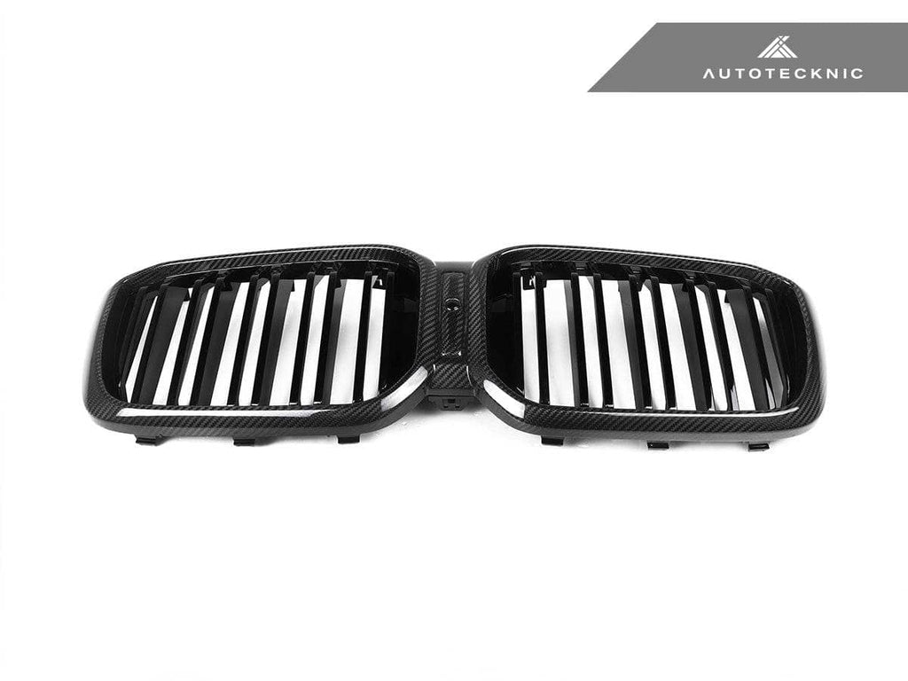 AutoTecknic Dry Carbon Fiber Dual-Slats Front Grille Set - BMW F97 X3M LCI | F98 X4M LCI