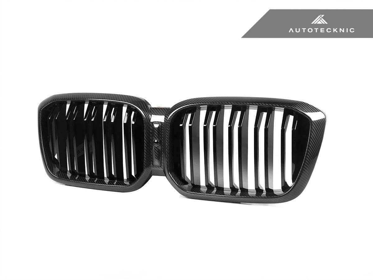AutoTecknic Dry Carbon Fiber Dual-Slats Front Grille Set - BMW F97 X3M LCI | F98 X4M LCI