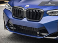 AutoTecknic Dry Carbon Fiber Dual-Slats Front Grille Set - BMW F97 X3M LCI | F98 X4M LCI