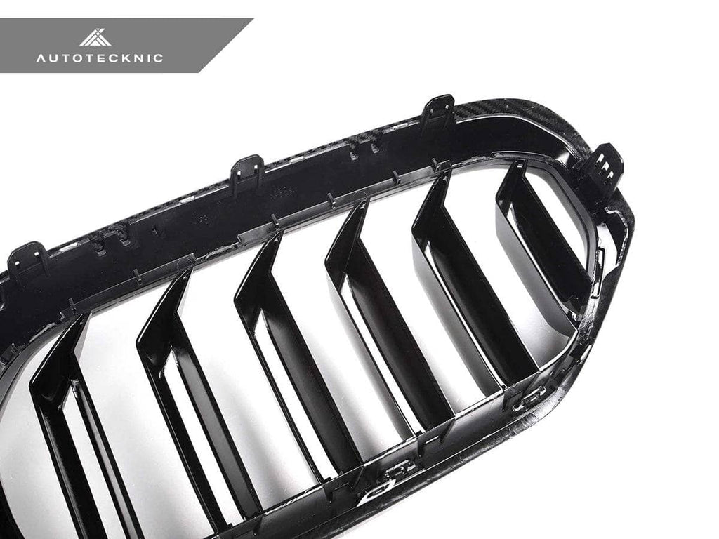 AutoTecknic Dry Carbon Fiber Dual-Slats Front Grilles - BMW G30 5-Series LCI