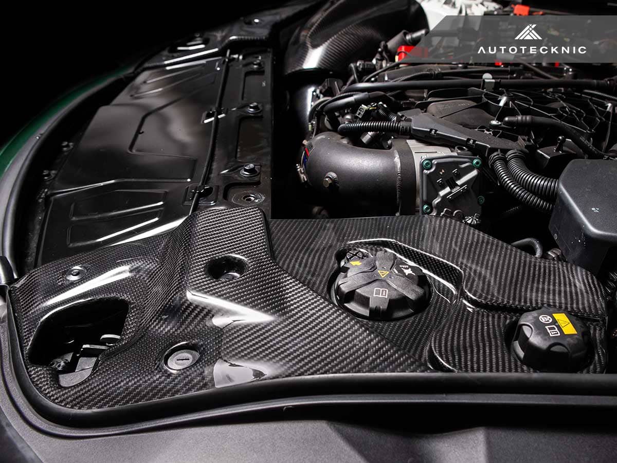 AutoTecknic Dry Carbon Fiber Engine Bay Trim - Toyota A90 Supra