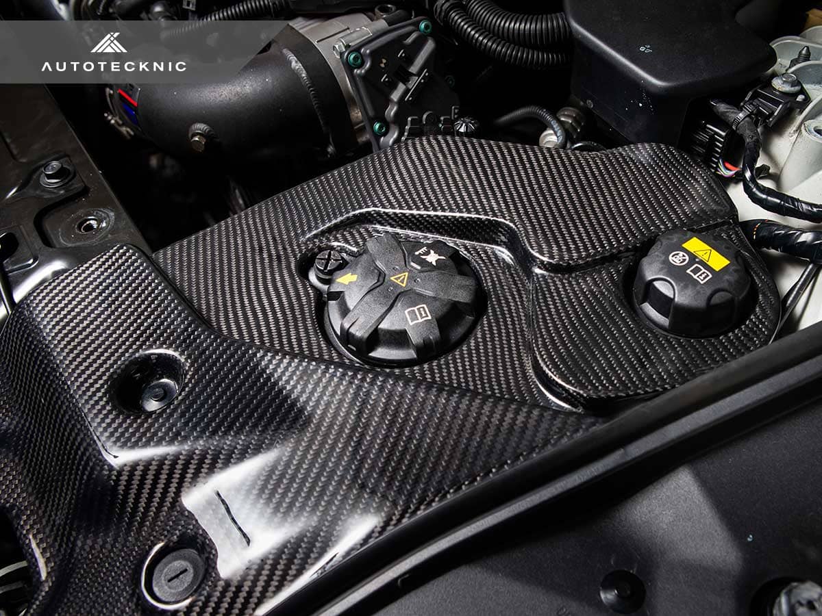 AutoTecknic Dry Carbon Fiber Engine Bay Trim - Toyota A90 Supra