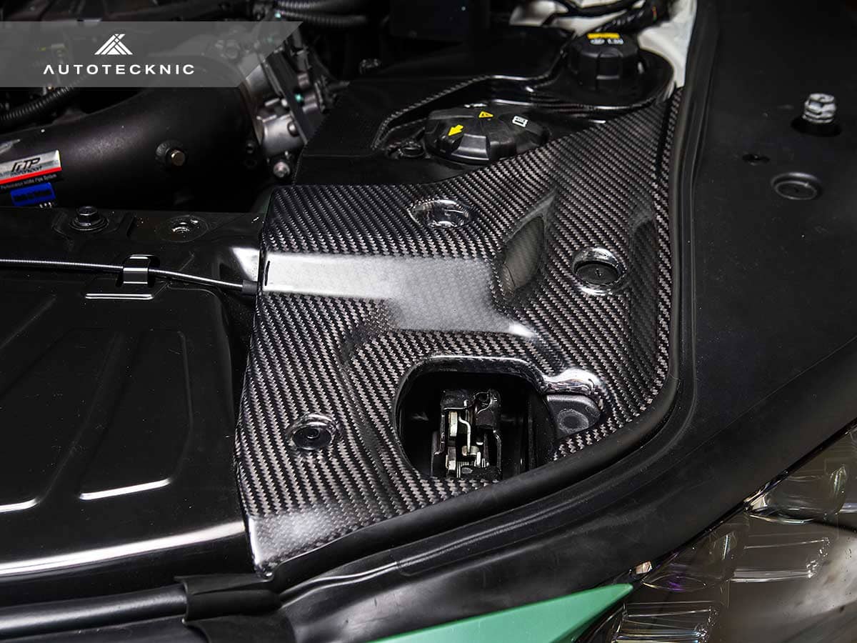 AutoTecknic Dry Carbon Fiber Engine Bay Trim - Toyota A90 Supra
