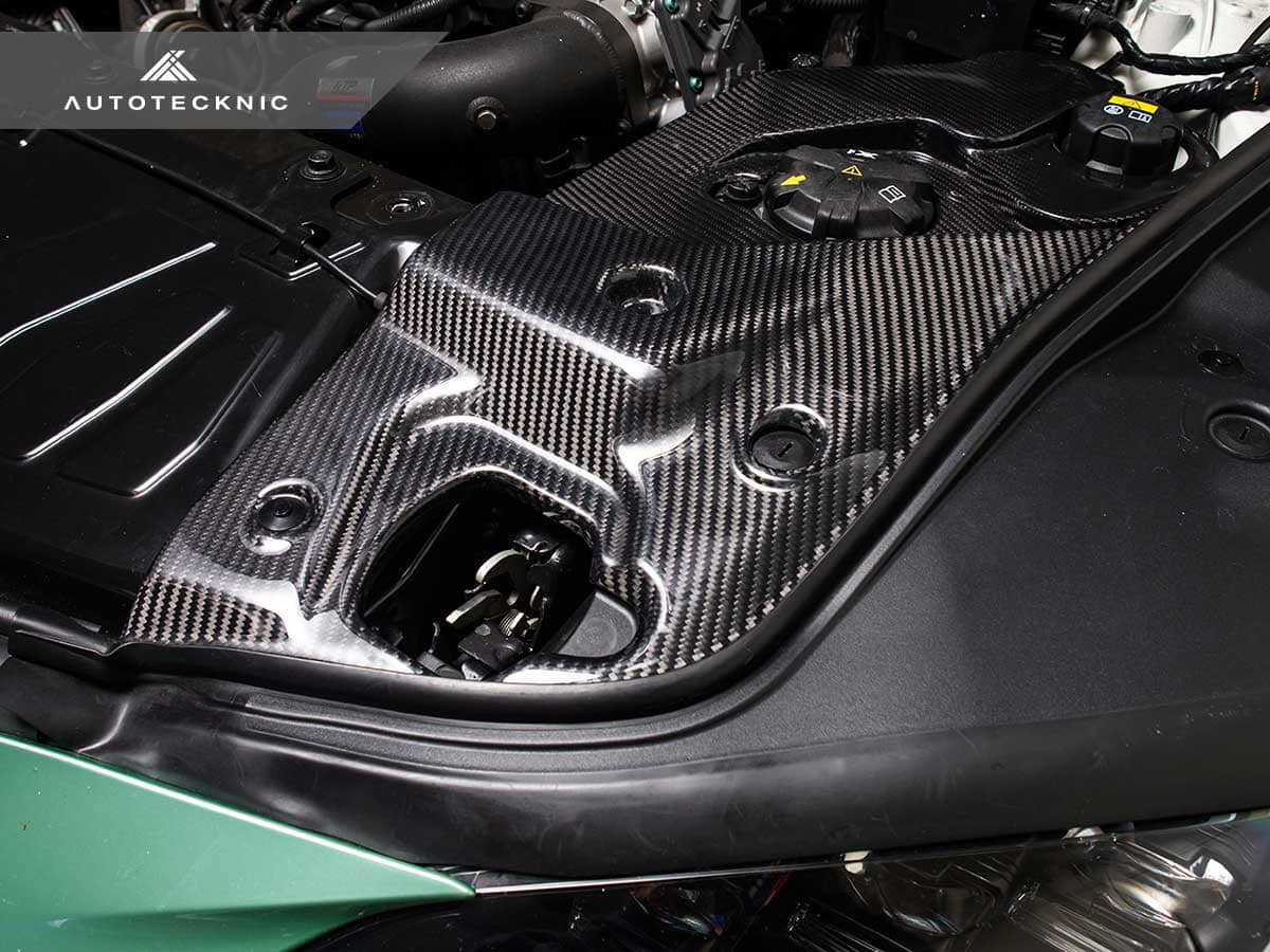 AutoTecknic Dry Carbon Fiber Engine Bay Trim - Toyota A90 Supra
