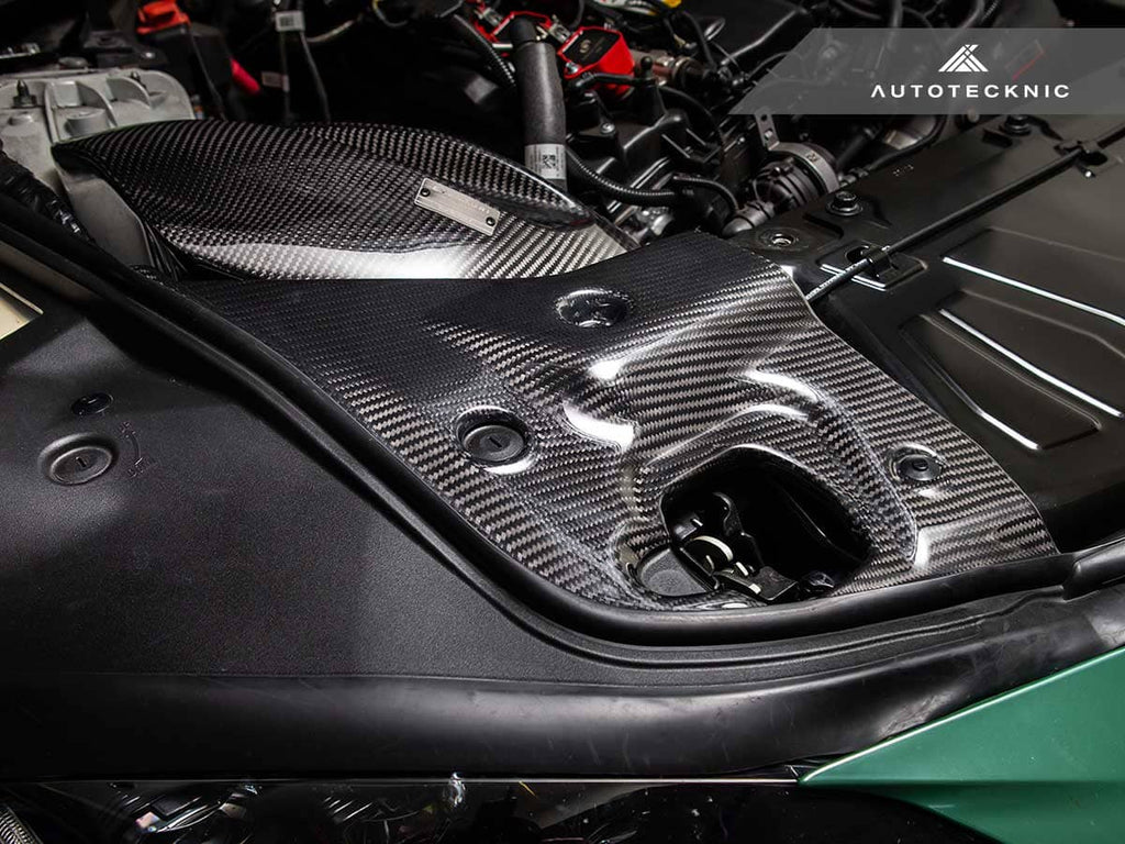 AutoTecknic Dry Carbon Fiber Engine Bay Trim - Toyota A90 Supra