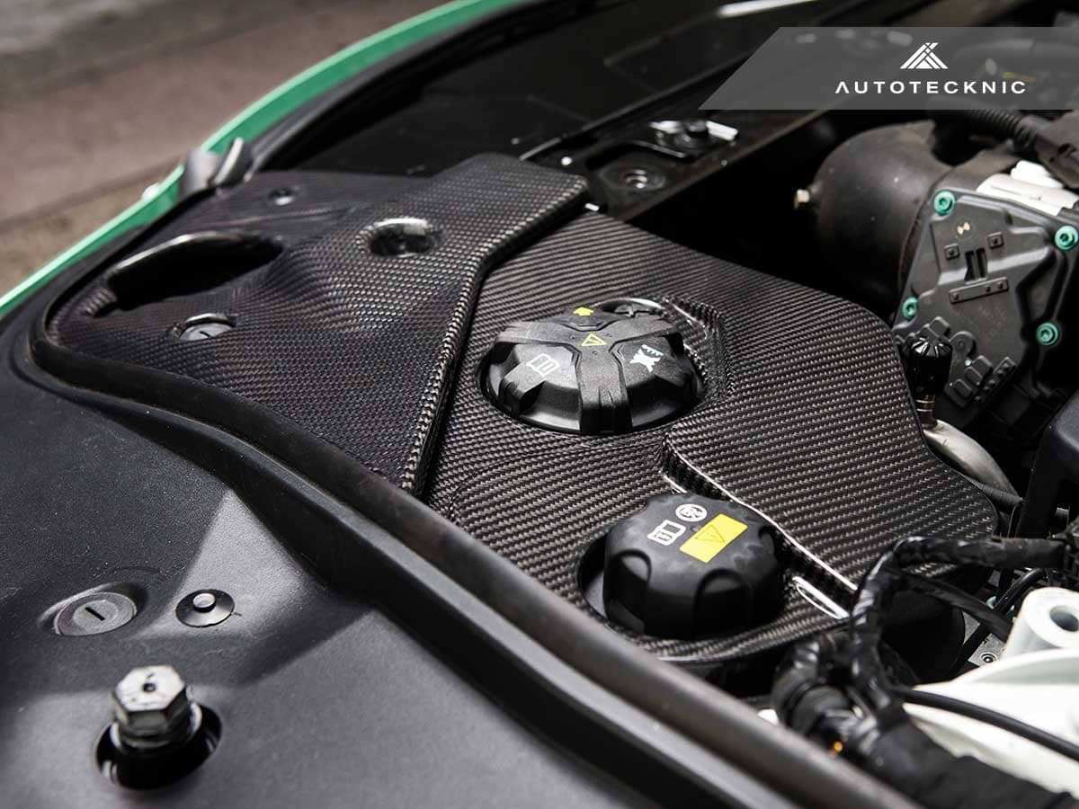 AutoTecknic Dry Carbon Fiber Engine Bay Trim - Toyota A90 Supra