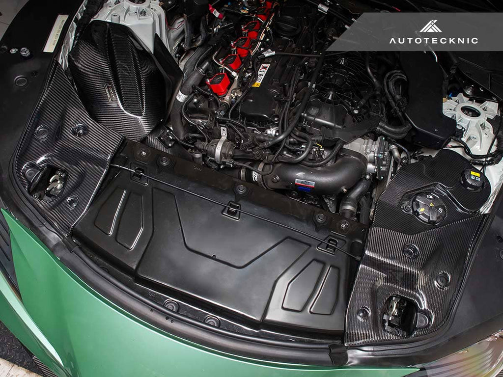 AutoTecknic Dry Carbon Fiber Engine Bay Trim - Toyota A90 Supra