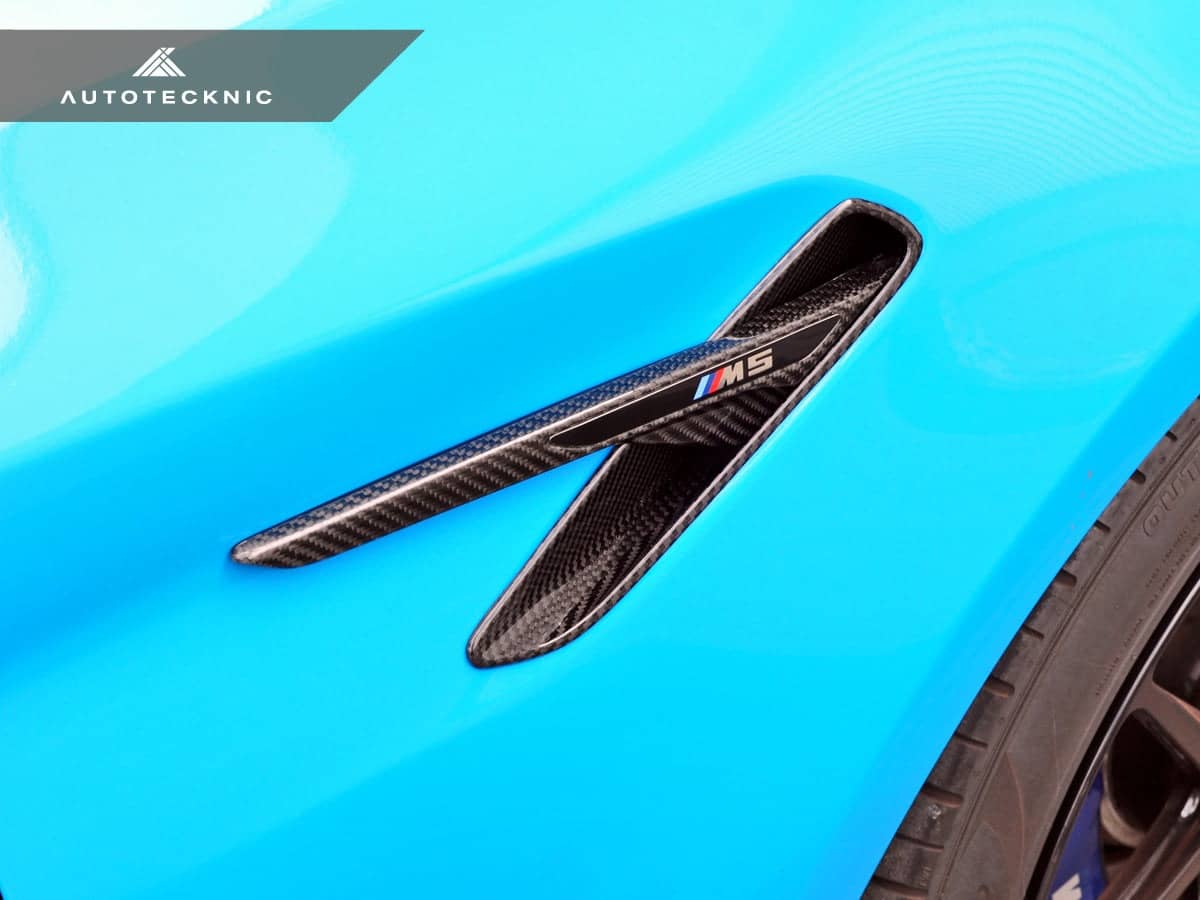 AutoTecknic Dry Carbon Fiber Fender Pocket Set - BMW F90 M5 | M5 Competition