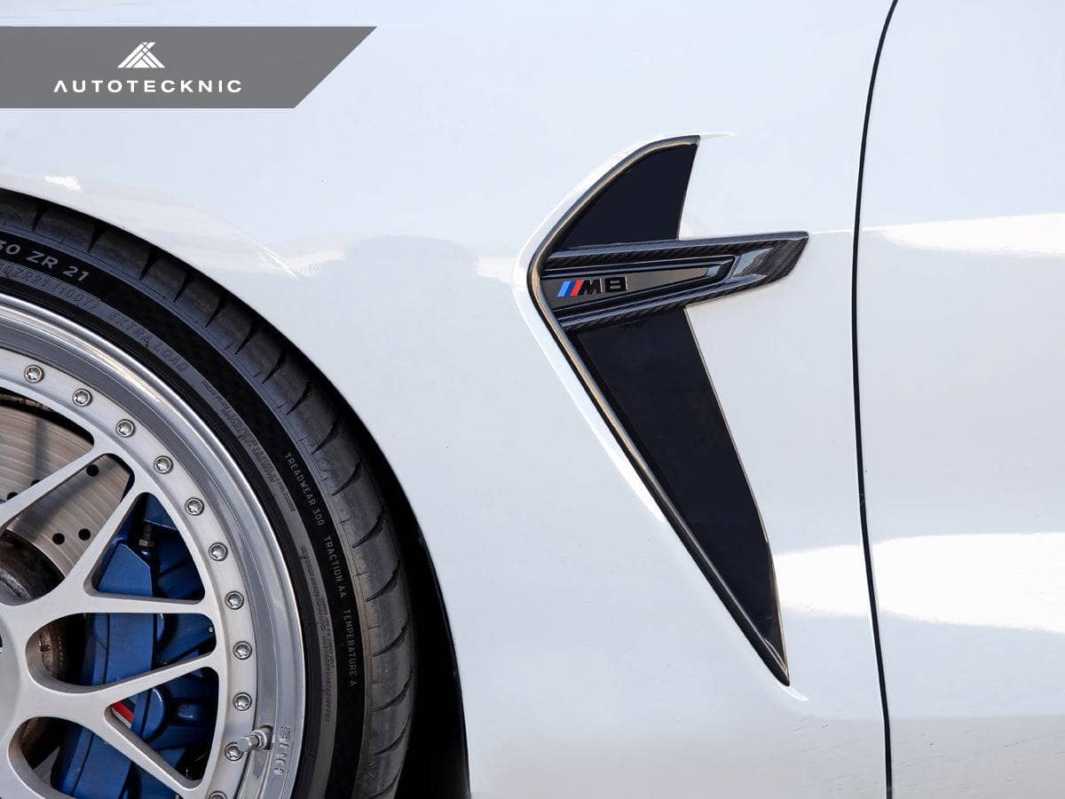 AutoTecknic Dry Carbon Fiber Fender Trim - BMW F9X M8
