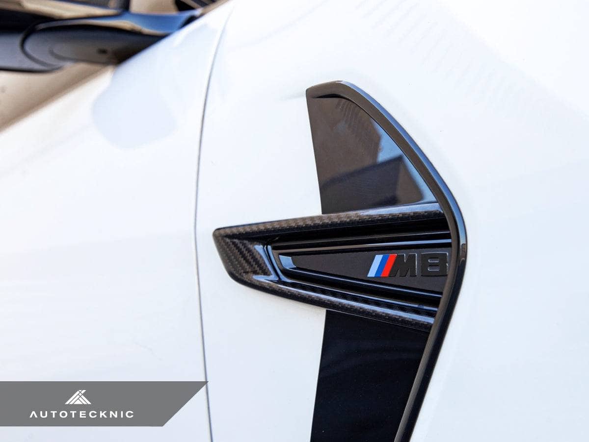 AutoTecknic Dry Carbon Fiber Fender Trim - BMW F9X M8