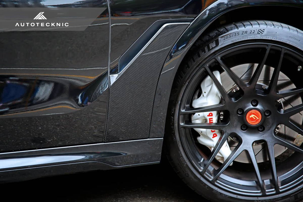 AutoTecknic Dry Carbon Fiber Fender Trim Set - BMW G06 X6