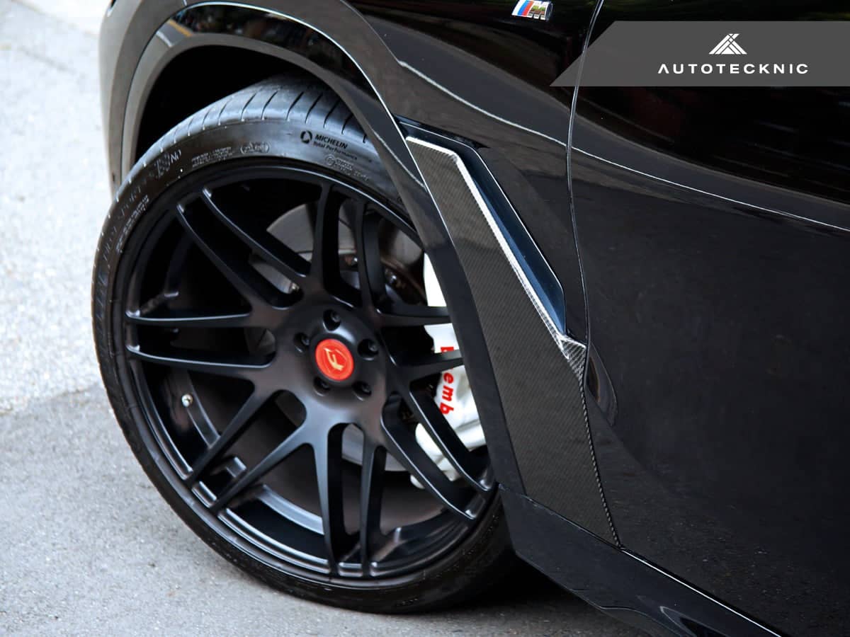 AutoTecknic Dry Carbon Fiber Fender Trim Set - BMW G06 X6