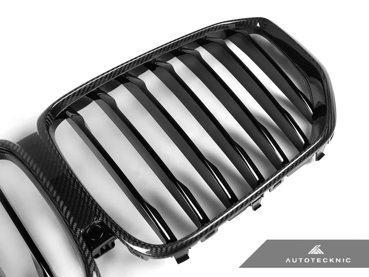AutoTecknic Dry Carbon Fiber Front Grille - BMW G05 X5 Pre-LCI