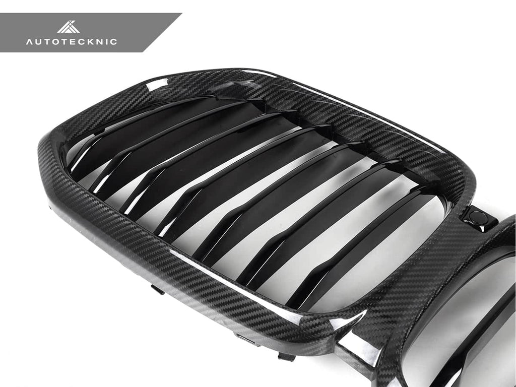 AutoTecknic Dry Carbon Fiber Front Grille - BMW G05 X5 Pre-LCI