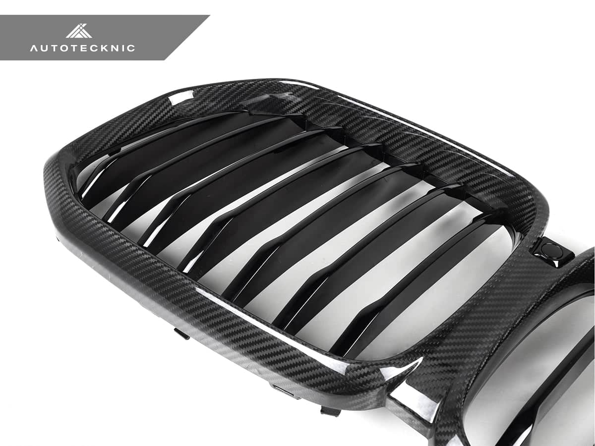 AutoTecknic Dry Carbon Fiber Front Grille - BMW G05 X5 Pre-LCI