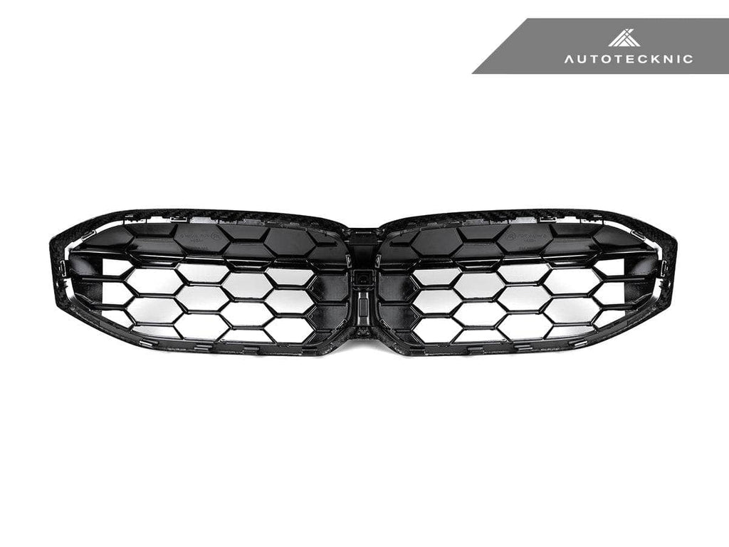 AutoTecknic Dry Carbon Fiber Honeycomb Front Grille - BMW G20 3-Series LCI