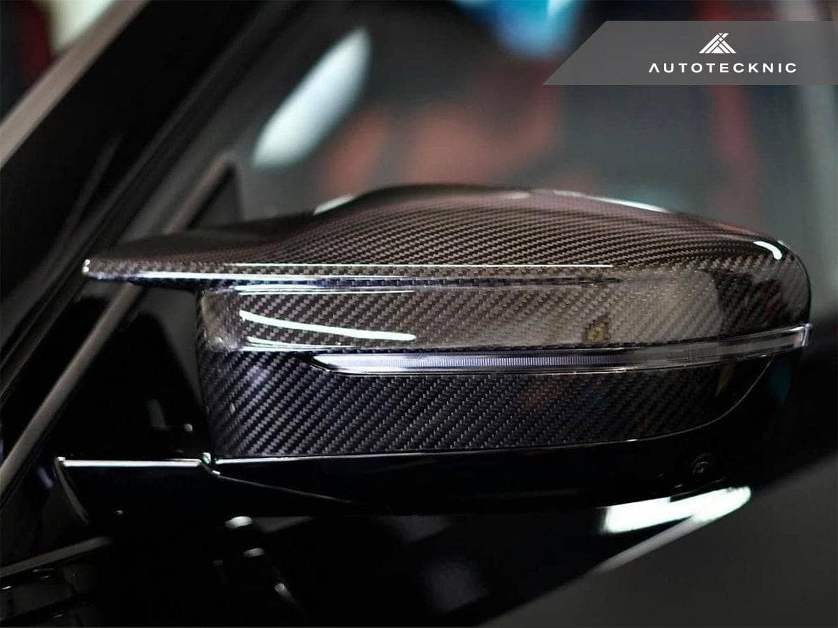 AutoTecknic Dry Carbon Fiber Mirror Covers - BMW G87 M2