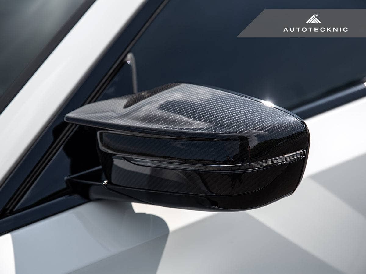 AutoTecknic Dry Carbon Fiber Mirror Covers - BMW G87 M2