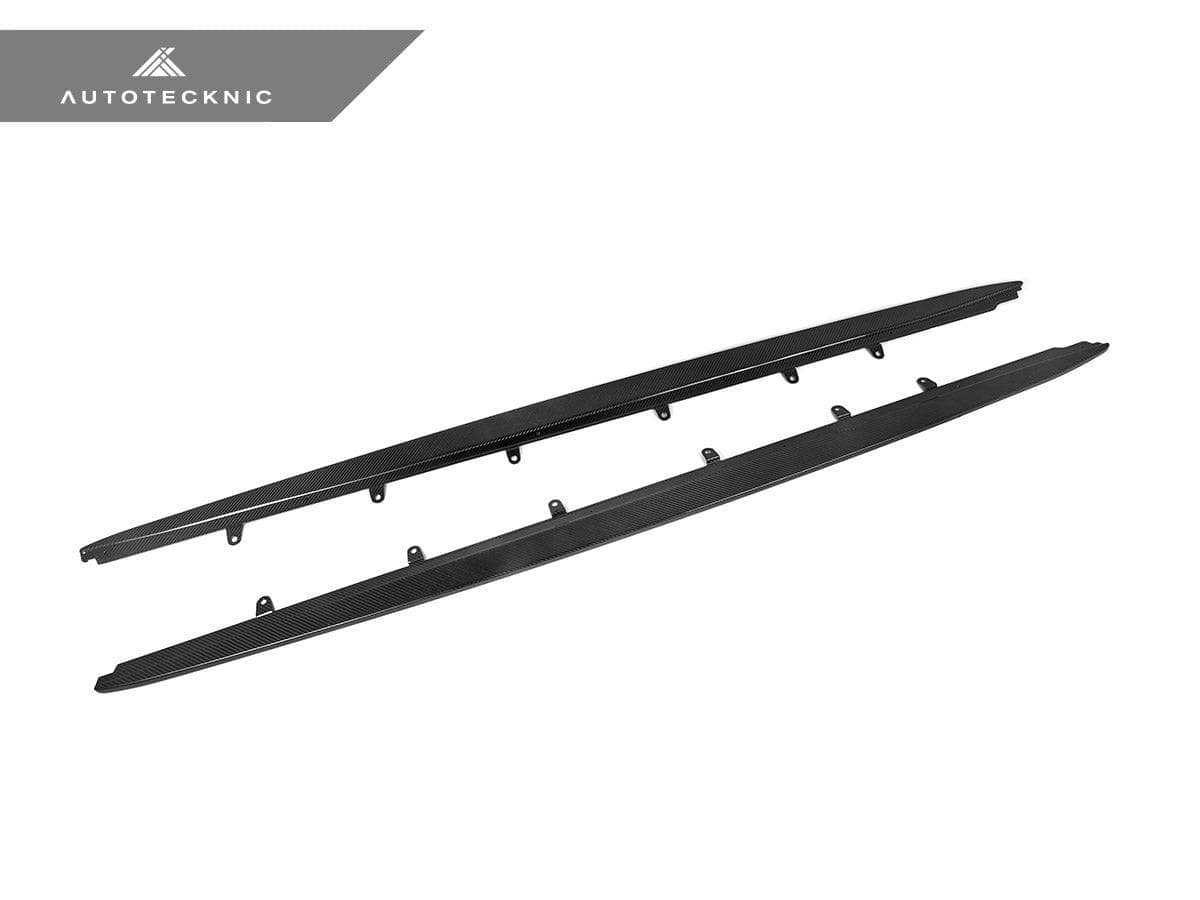 AutoTecknic Dry Carbon Fiber Side Skirt Extension Set - BMW F90 M5 | G30 5-Series