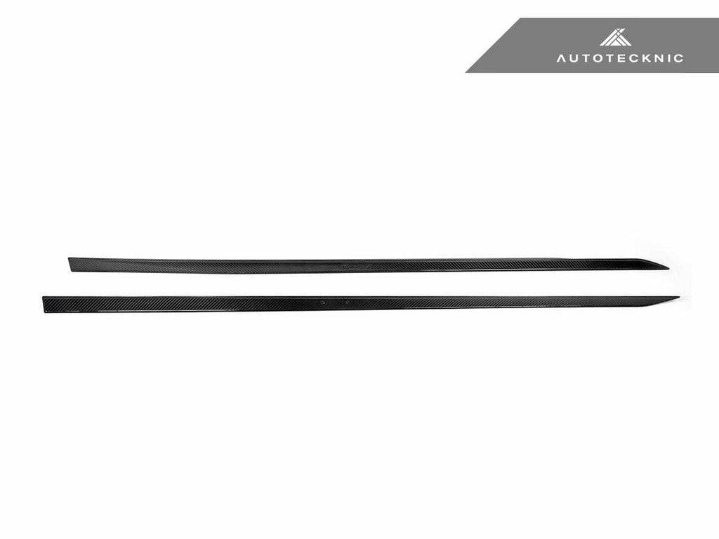 AutoTecknic Dry Carbon Fiber Side Skirt Extension Set - BMW G60 5-Series