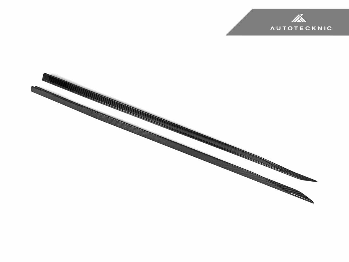 AutoTecknic Dry Carbon Fiber Side Skirt Extension Set - BMW G60 5-Series