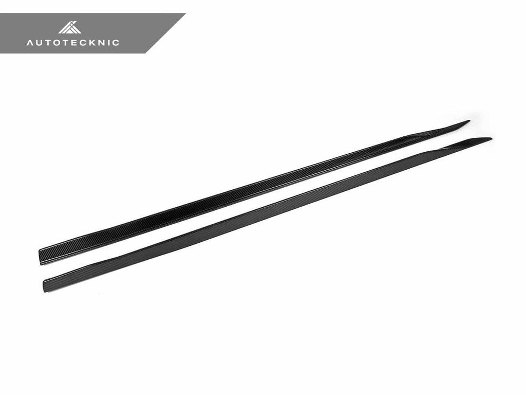 AutoTecknic Dry Carbon Fiber Side Skirt Extension Set - BMW G60 5-Series