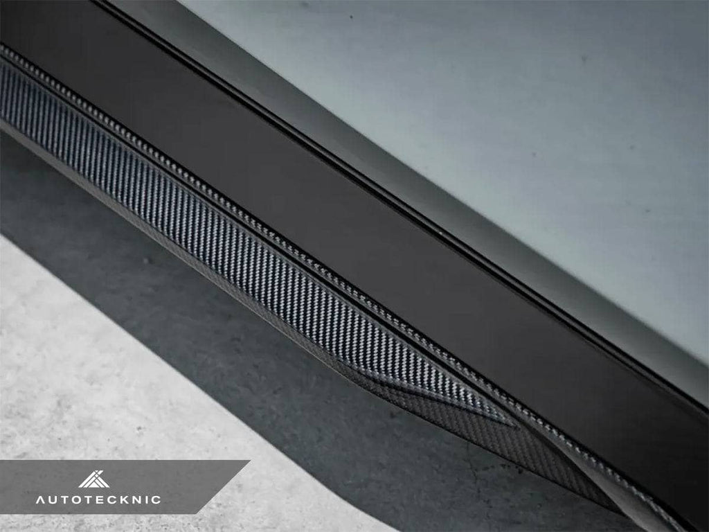 AutoTecknic Dry Carbon Fiber Side Skirt Extension Set - BMW G60 5-Series
