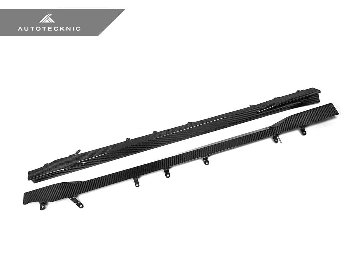 AutoTecknic Dry Carbon Fiber Side Skirt Extension Set - BMW G87 M2