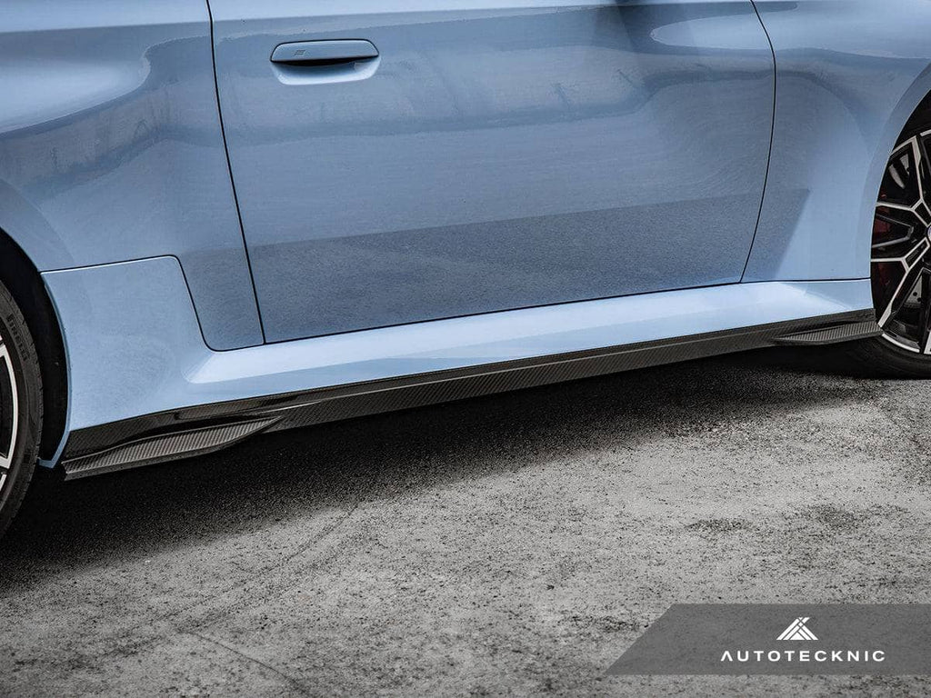 AutoTecknic Dry Carbon Fiber Side Skirt Extension Set - BMW G87 M2