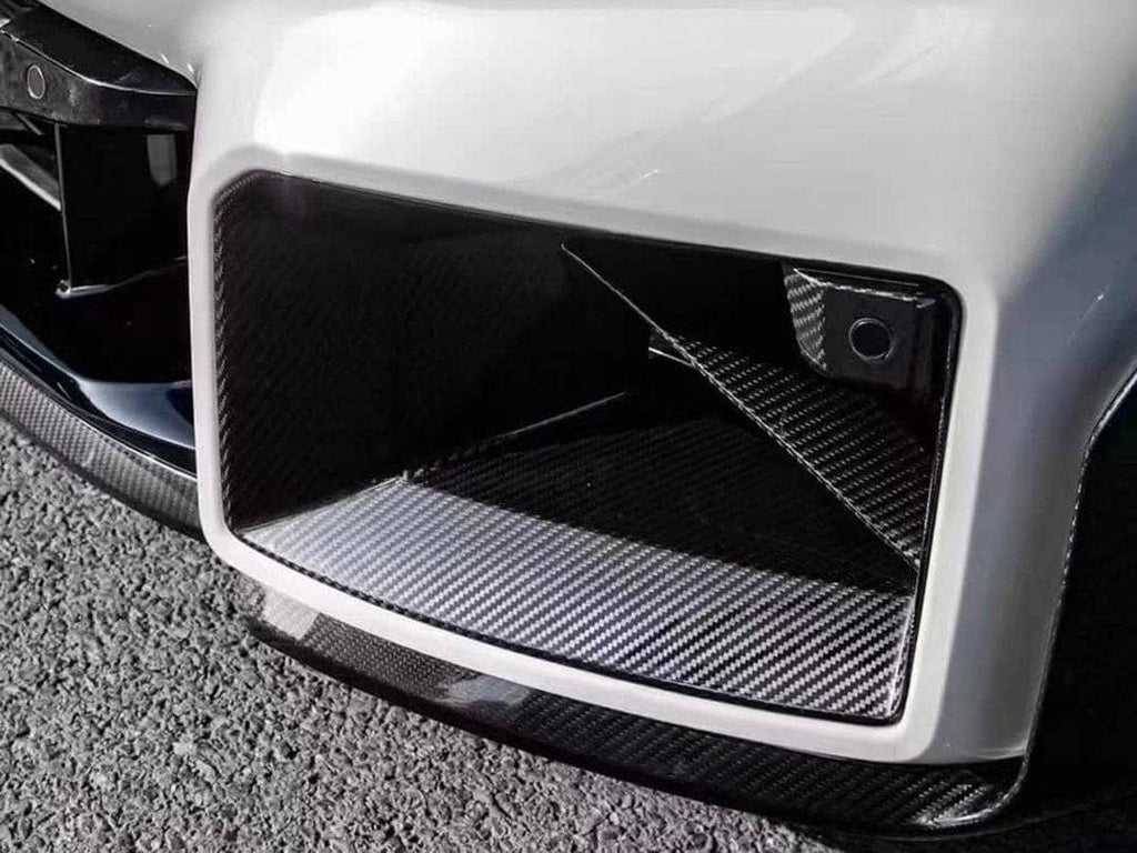 AutoTecknic Dry Carbon Front Bumper Lower Vent Set - BMW G87 M2