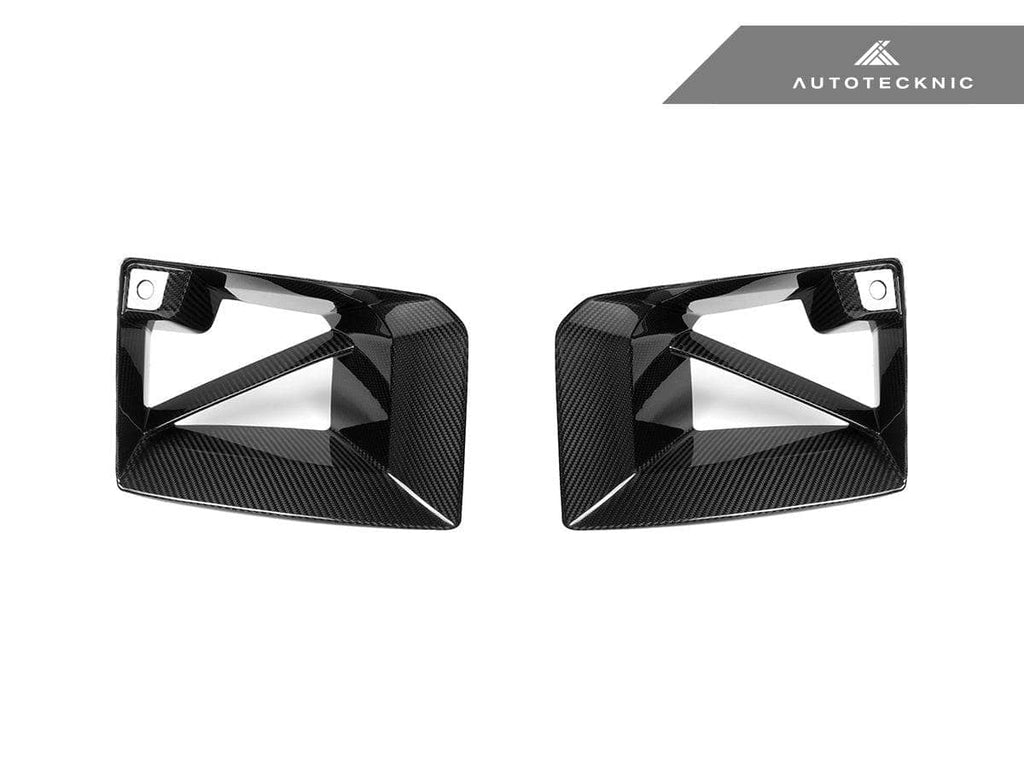 AutoTecknic Dry Carbon Front Bumper Lower Vent Set - BMW G87 M2