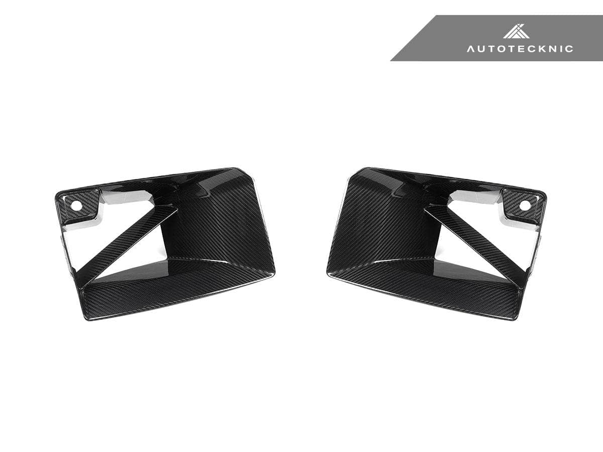 AutoTecknic Dry Carbon Front Bumper Lower Vent Set - BMW G87 M2