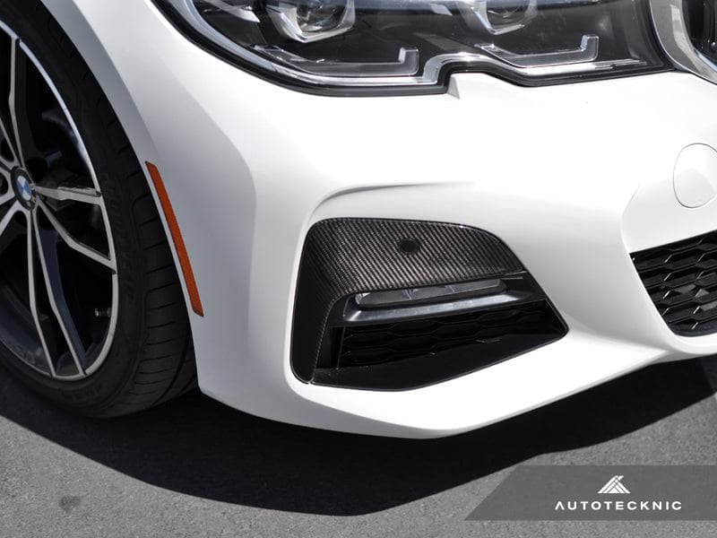 AutoTecknic Dry Carbon Front Bumper Trim - BMW G20 330I M-Sport Pre-LCI