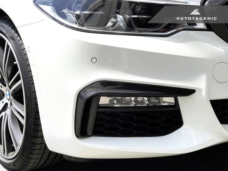AutoTecknic Dry Carbon Front Bumper Trim - BMW G30 5-Series Pre-LCI M-Sport