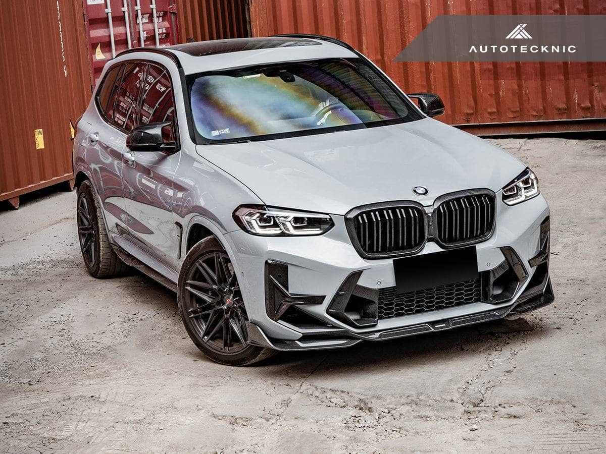 AutoTecknic Dry Carbon Front Bumper Trim Set - BMW F97 X3M LCI | F98 X4M LCI