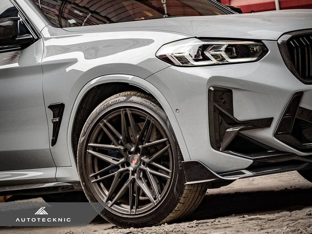 AutoTecknic Dry Carbon Front Bumper Trim Set - BMW F97 X3M LCI | F98 X4M LCI