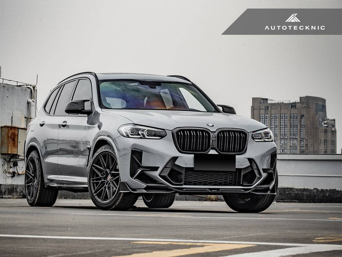 AutoTecknic Dry Carbon Front Bumper Trim Set - BMW F97 X3M LCI | F98 X4M LCI