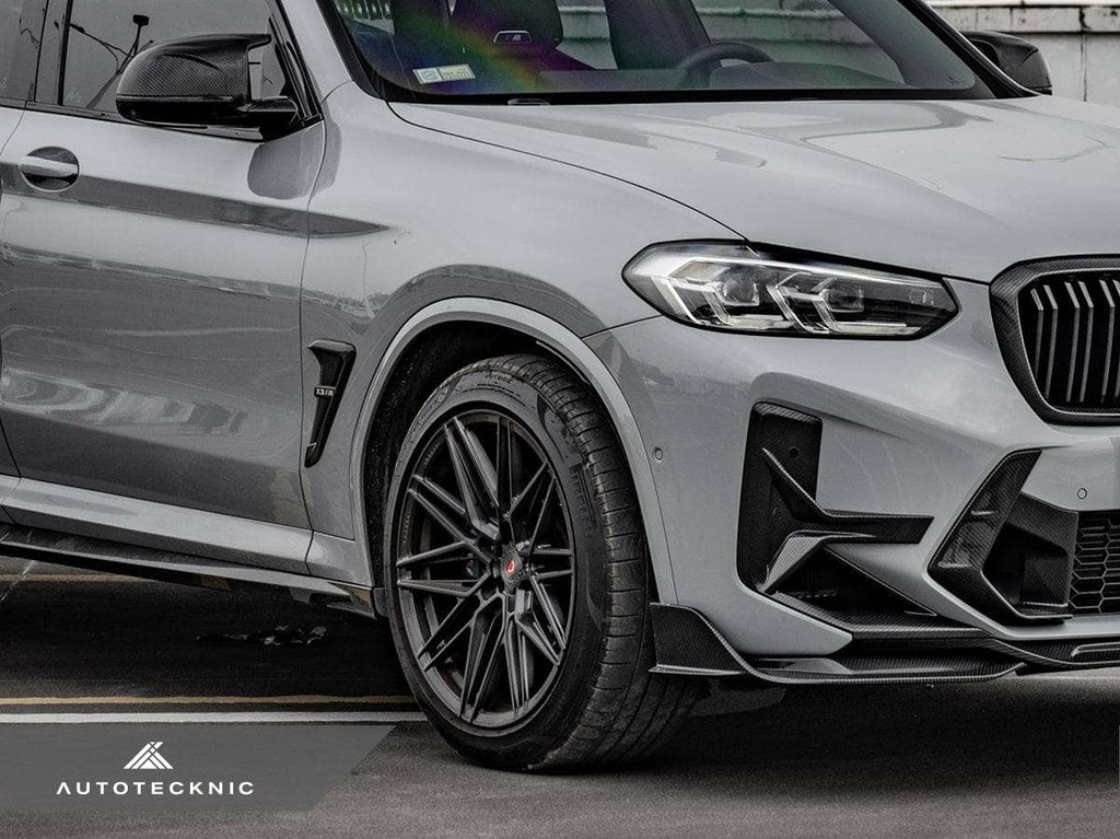 AutoTecknic Dry Carbon Front Bumper Trim Set - BMW F97 X3M LCI | F98 X4M LCI