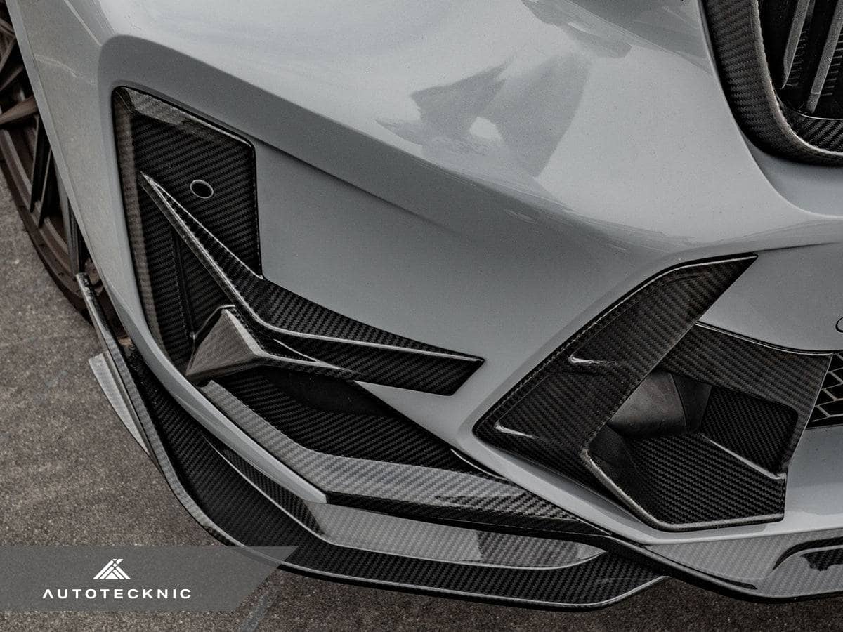 AutoTecknic Dry Carbon Front Bumper Trim Set - BMW F97 X3M LCI | F98 X4M LCI