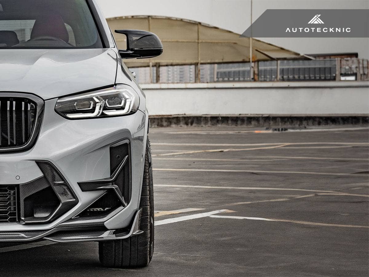 AutoTecknic Dry Carbon Front Bumper Trim Set - BMW F97 X3M LCI | F98 X4M LCI