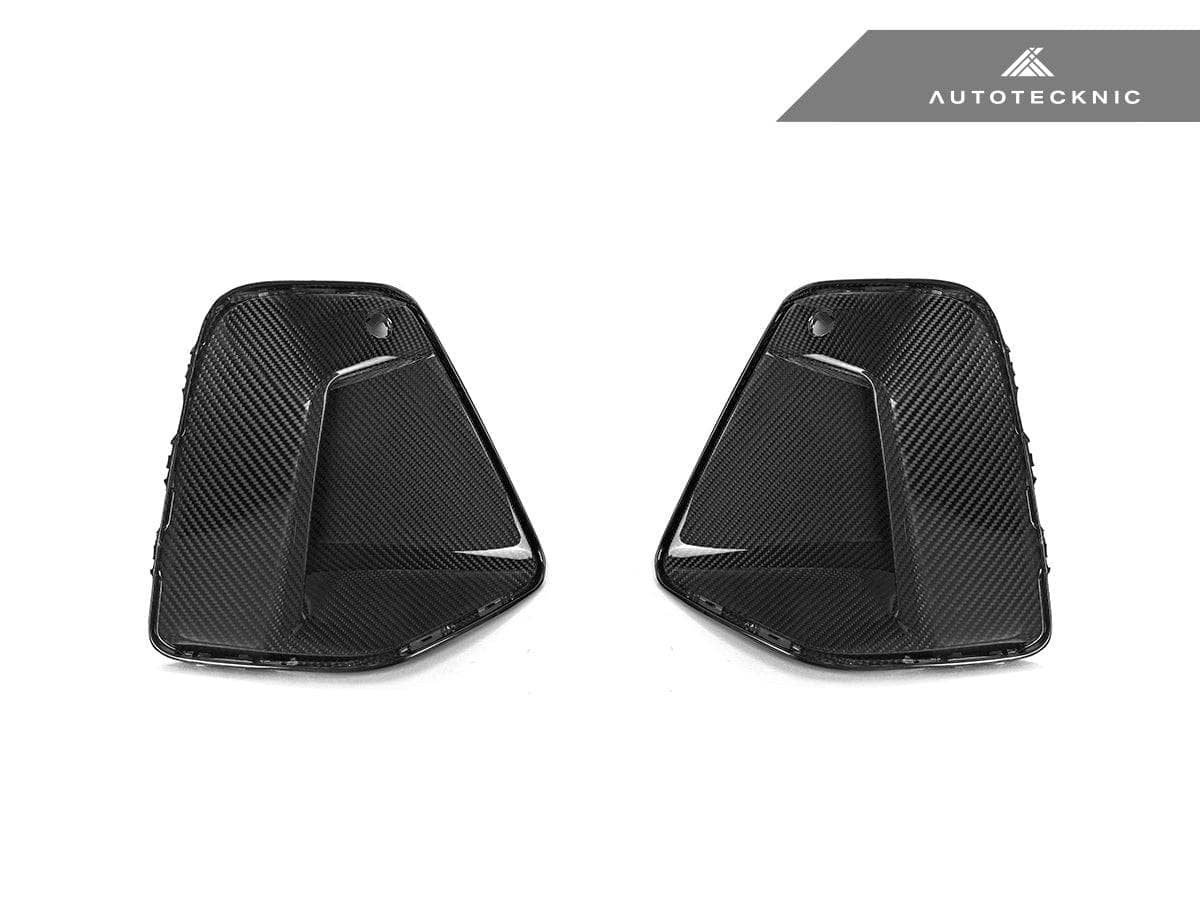 AutoTecknic Dry Carbon Front Bumper Trim Set - BMW G60 5-Series