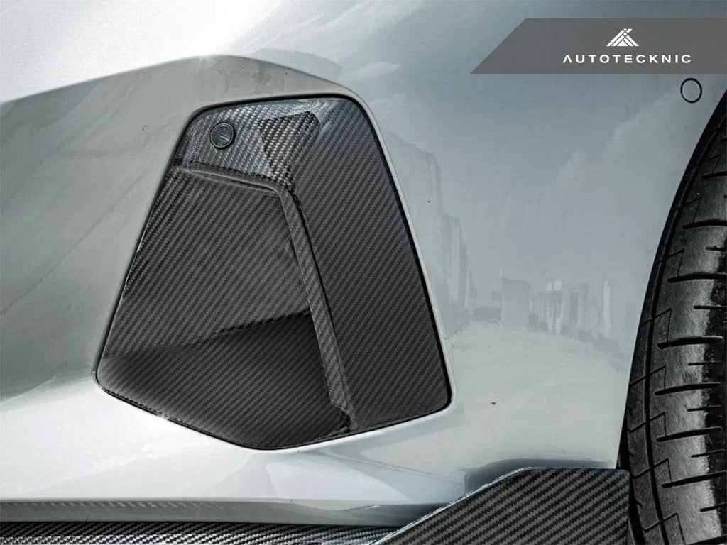 AutoTecknic Dry Carbon Front Bumper Trim Set - BMW G60 5-Series