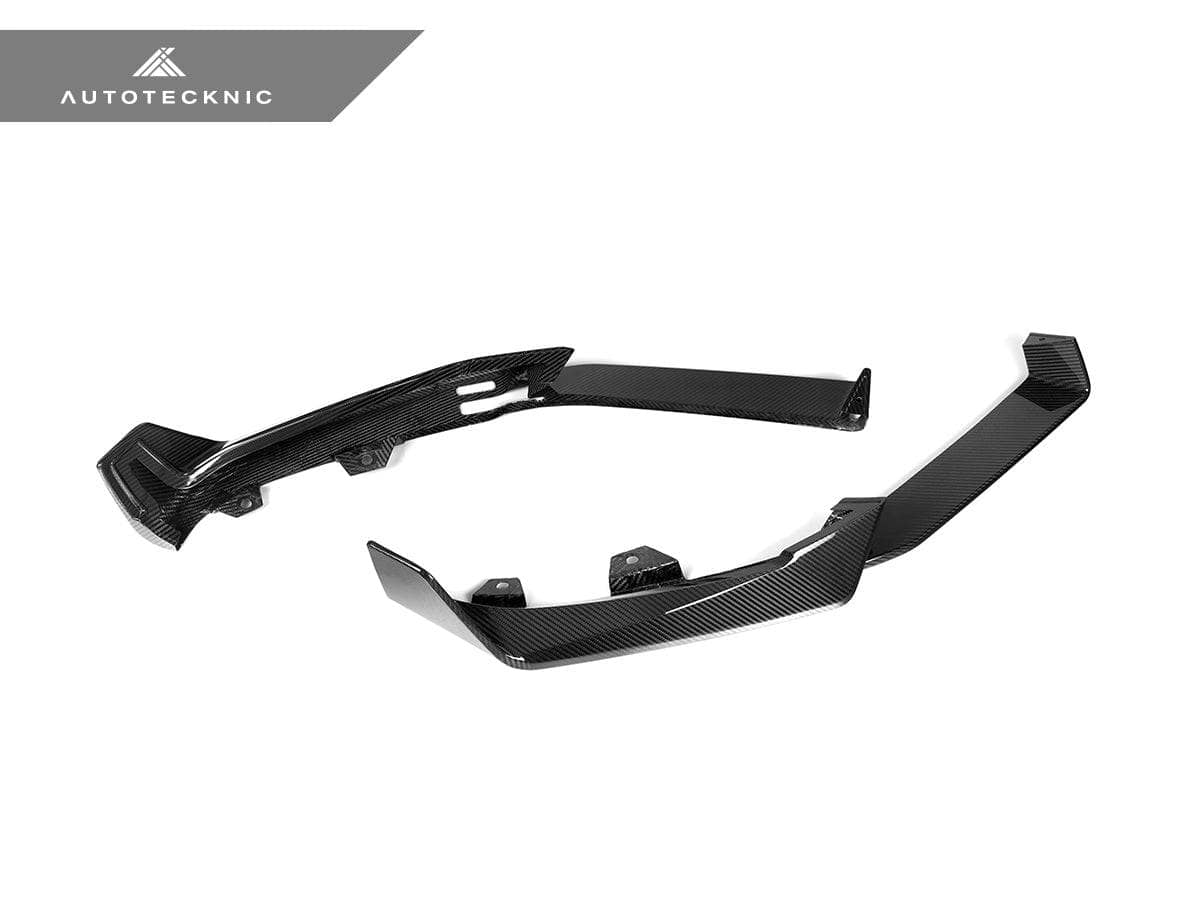 AutoTecknic Dry Carbon Front Lip Set - BMW G06 X6 M-Sport LCI