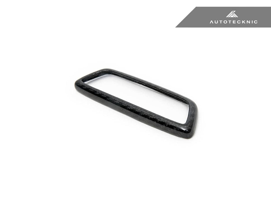 AutoTecknic Dry Carbon Front Seat Illuminated Emblem Surround Set - BMW M