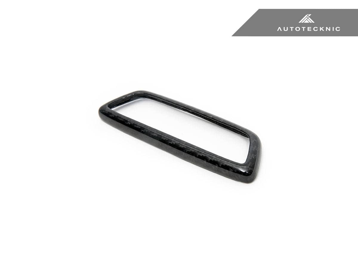 AutoTecknic Dry Carbon Front Seat Illuminated Emblem Surround Set - BMW M